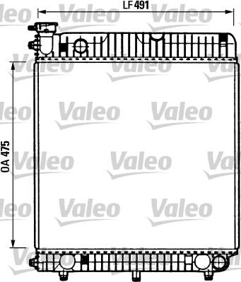 Valeo 730883 - Радиатор, охлаждение двигателя autospares.lv