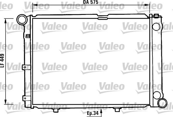 Valeo 730344 - Радиатор, охлаждение двигателя autospares.lv