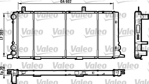 Valeo 730348 - Радиатор, охлаждение двигателя autospares.lv