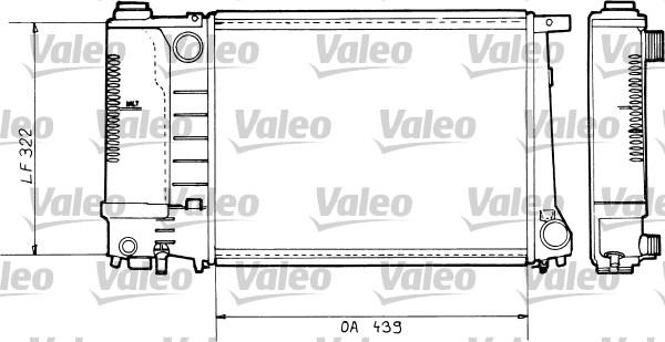 Valeo 730365 - Радиатор, охлаждение двигателя autospares.lv