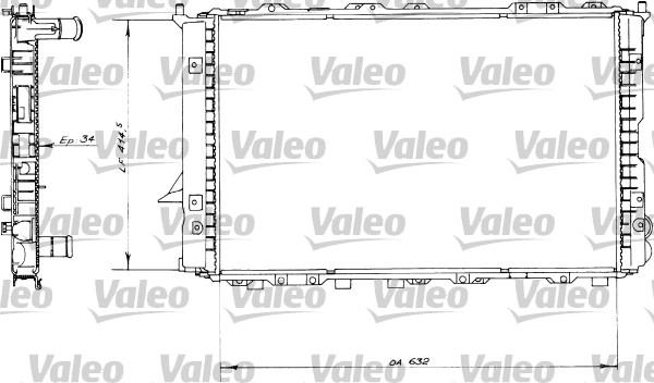 Valeo 730363 - Радиатор, охлаждение двигателя autospares.lv