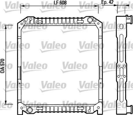 Valeo 730380 - Радиатор, охлаждение двигателя autospares.lv