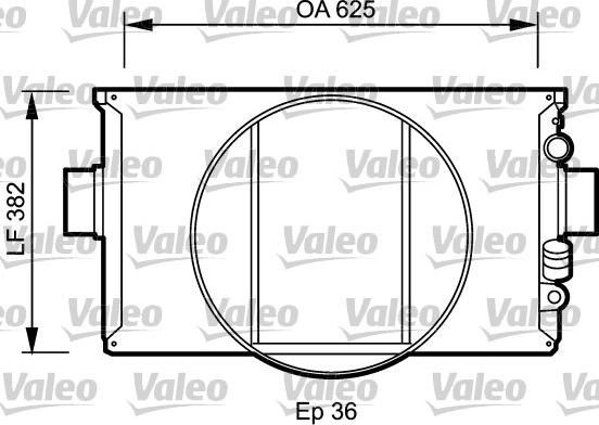 Valeo 730334 - Радиатор, охлаждение двигателя autospares.lv