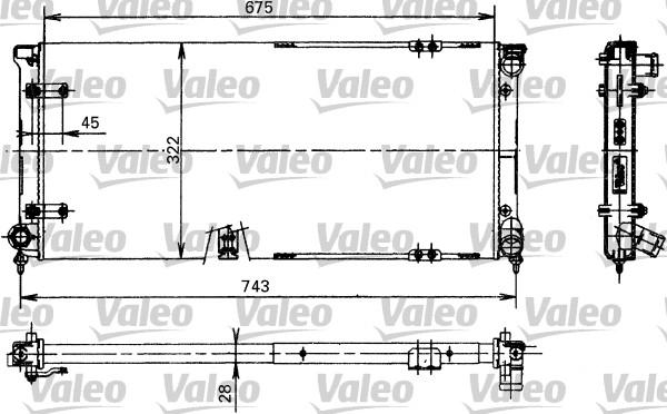 Valeo 730370 - Радиатор, охлаждение двигателя autospares.lv