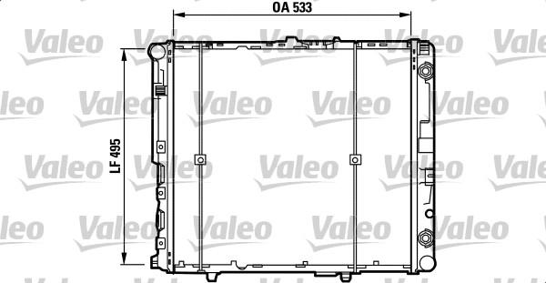 Valeo 730298 - Радиатор, охлаждение двигателя autospares.lv