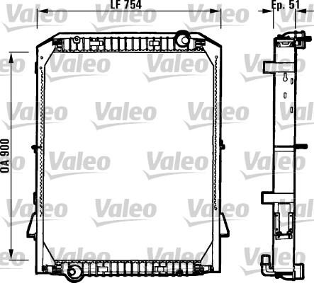 Valeo 730259 - Радиатор, охлаждение двигателя autospares.lv