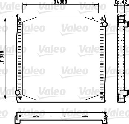 Valeo 730260 - Радиатор, охлаждение двигателя autospares.lv