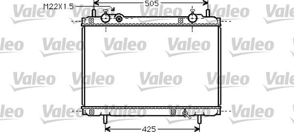 Valeo 731974 - Радиатор, охлаждение двигателя autospares.lv