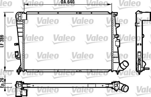 Valeo 731496 - Радиатор, охлаждение двигателя autospares.lv