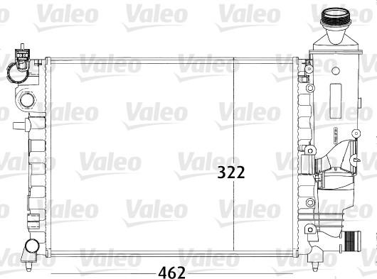 Valeo 731498 - Радиатор, охлаждение двигателя autospares.lv