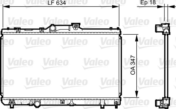 Valeo 731441 - Радиатор, охлаждение двигателя autospares.lv