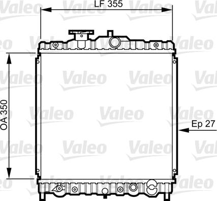 Valeo 731469 - Радиатор, охлаждение двигателя autospares.lv