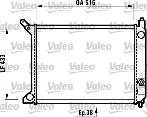 Valeo 731413 - Радиатор, охлаждение двигателя autospares.lv