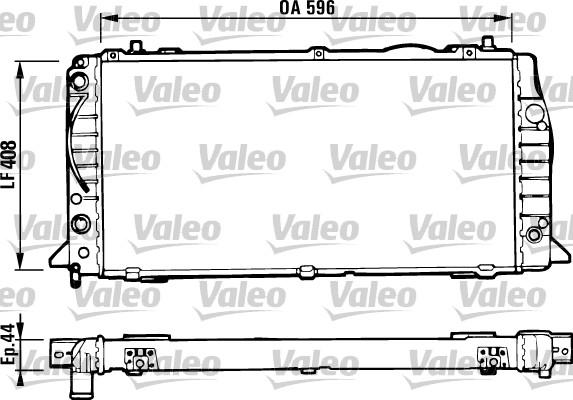Valeo 731428 - Радиатор, охлаждение двигателя autospares.lv