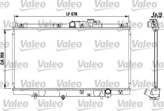 Valeo 731471 - Радиатор, охлаждение двигателя autospares.lv