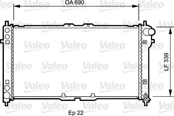 Valeo 731472 - Радиатор, охлаждение двигателя autospares.lv