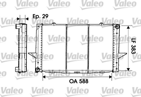 Valeo 731477 - Радиатор, охлаждение двигателя autospares.lv