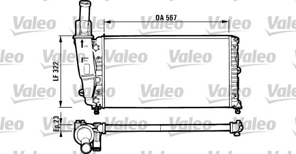 Valeo 731562 - Радиатор, охлаждение двигателя autospares.lv