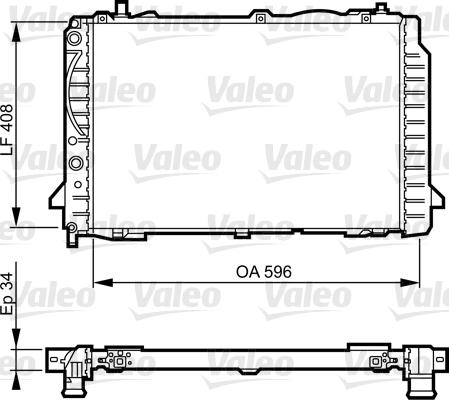 Valeo 731503 - Радиатор, охлаждение двигателя autospares.lv