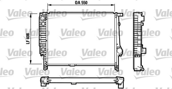 Valeo 731515 - Радиатор, охлаждение двигателя autospares.lv