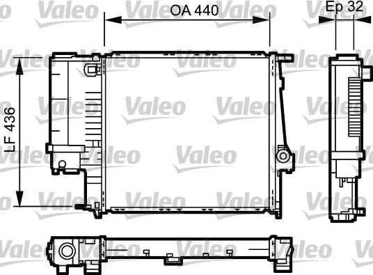Valeo 731511 - Радиатор, охлаждение двигателя autospares.lv