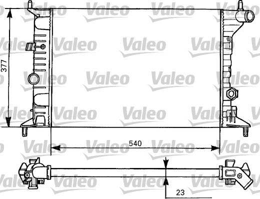 Valeo 731525 - Радиатор, охлаждение двигателя autospares.lv