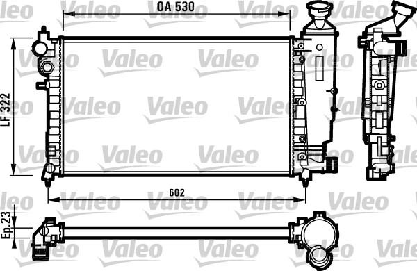 Valeo 731526 - Радиатор, охлаждение двигателя autospares.lv