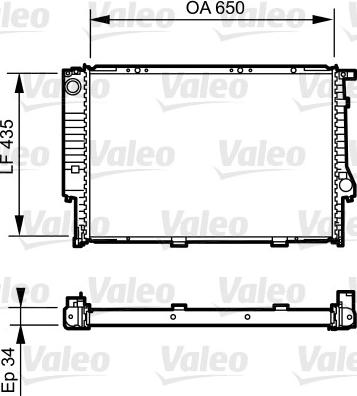 Valeo 731523 - Радиатор, охлаждение двигателя autospares.lv