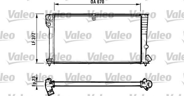 Valeo 731570 - Радиатор, охлаждение двигателя autospares.lv