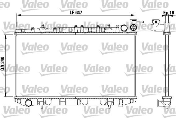 Valeo 731659 - Радиатор, охлаждение двигателя autospares.lv