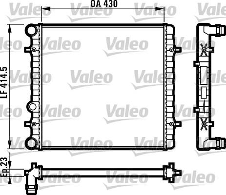 Valeo 731607 - Радиатор, охлаждение двигателя autospares.lv