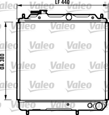 Valeo 731056 - Радиатор, охлаждение двигателя autospares.lv