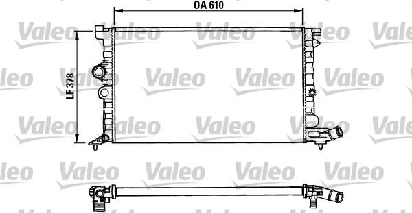 Valeo 731009 - Радиатор, охлаждение двигателя autospares.lv