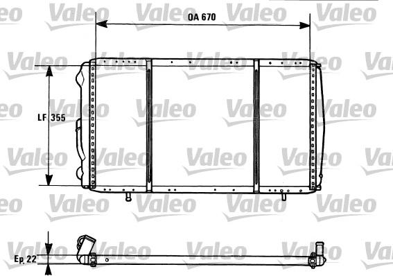 Valeo 731016 - Радиатор, охлаждение двигателя autospares.lv