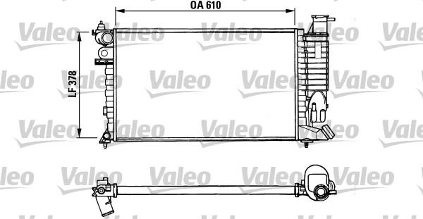 Valeo 731010 - Радиатор, охлаждение двигателя autospares.lv