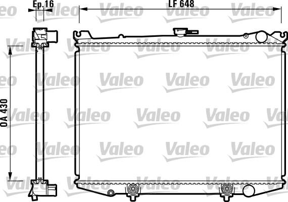 Valeo 731085 - Радиатор, охлаждение двигателя autospares.lv