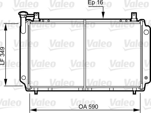 Valeo 731083 - Радиатор, охлаждение двигателя autospares.lv