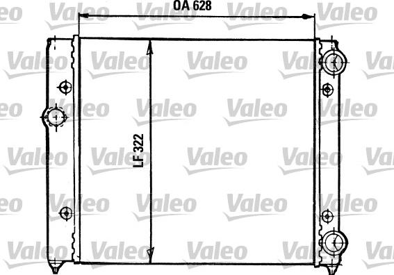 Valeo 731030 - Радиатор, охлаждение двигателя autospares.lv