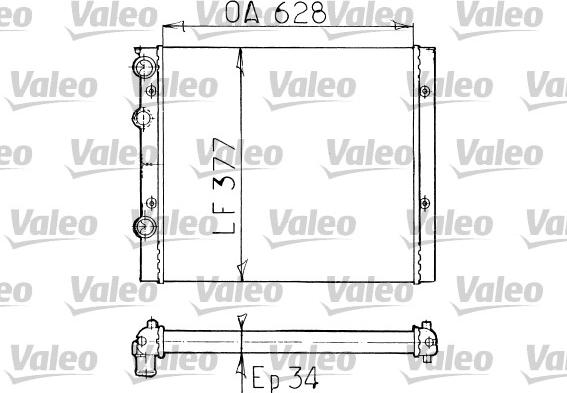 Valeo 731038 - Радиатор, охлаждение двигателя autospares.lv