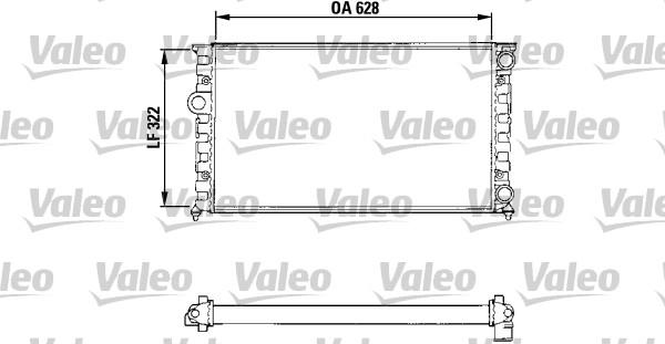 Valeo 731025 - Радиатор, охлаждение двигателя autospares.lv