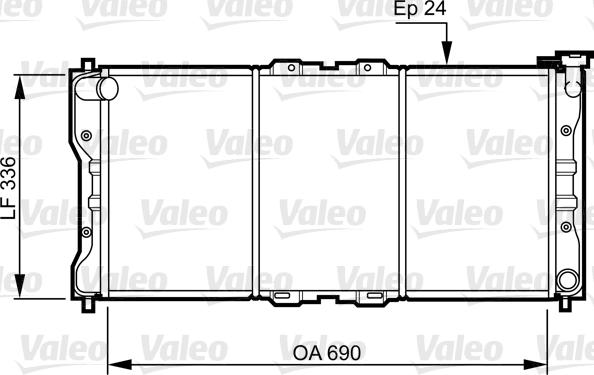 Valeo 731073 - Радиатор, охлаждение двигателя autospares.lv