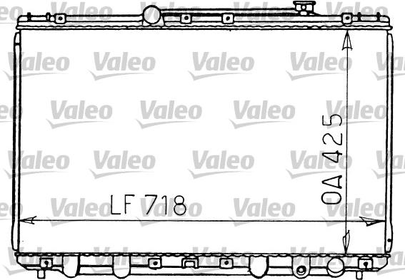 Valeo 731196 - Радиатор, охлаждение двигателя autospares.lv