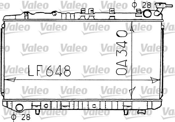 Valeo 731191 - Радиатор, охлаждение двигателя autospares.lv