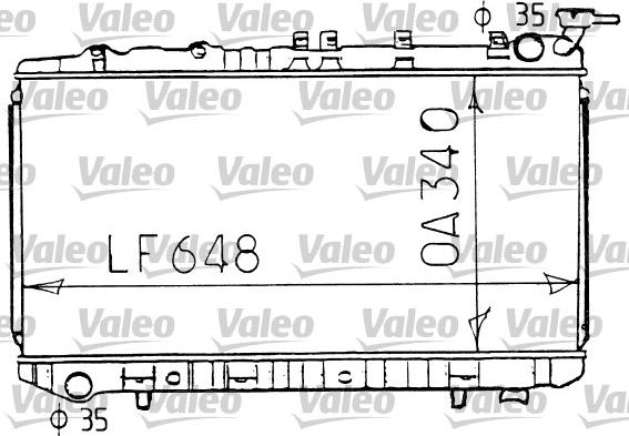 Valeo 731192 - Радиатор, охлаждение двигателя autospares.lv