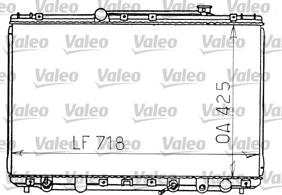 Valeo 731197 - Радиатор, охлаждение двигателя autospares.lv