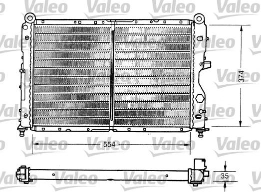 Valeo 731159 - Радиатор, охлаждение двигателя autospares.lv