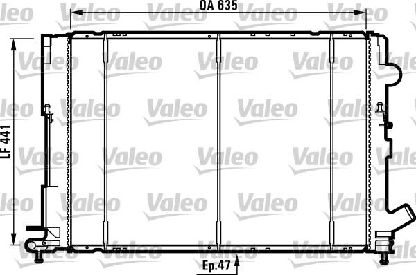 Valeo 731161 - Радиатор, охлаждение двигателя autospares.lv