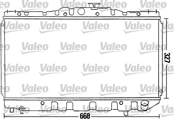 Valeo 731109 - Радиатор, охлаждение двигателя autospares.lv