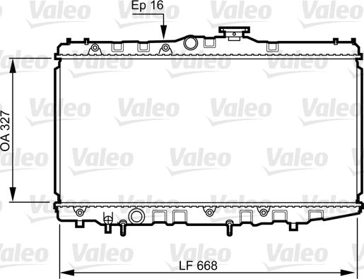 Valeo 731105 - Радиатор, охлаждение двигателя autospares.lv