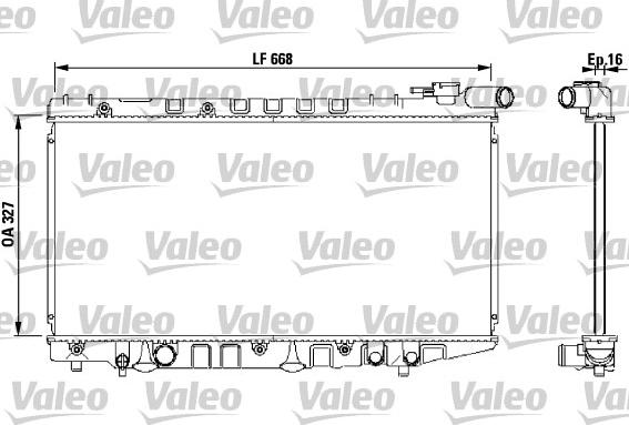 Valeo 731106 - Радиатор, охлаждение двигателя autospares.lv